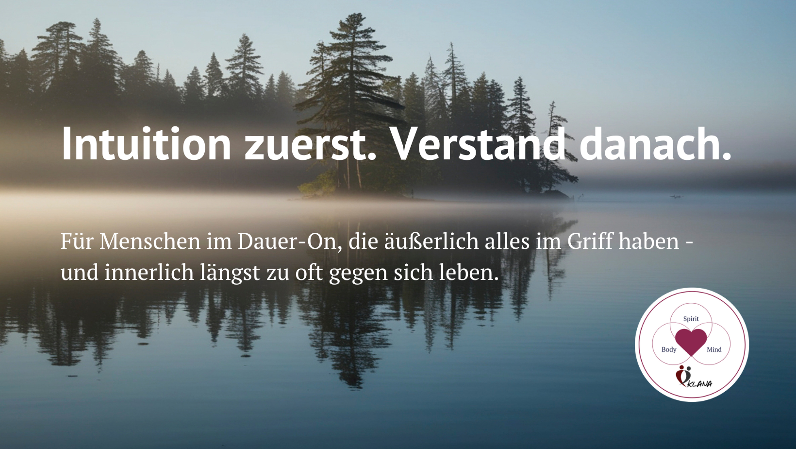 F&uuml;r Menschen im Dauer-On, die &auml;u&szlig;erlich alles im Griff haben- und innerlich l&auml;ngst zu oft gegen sich leben.